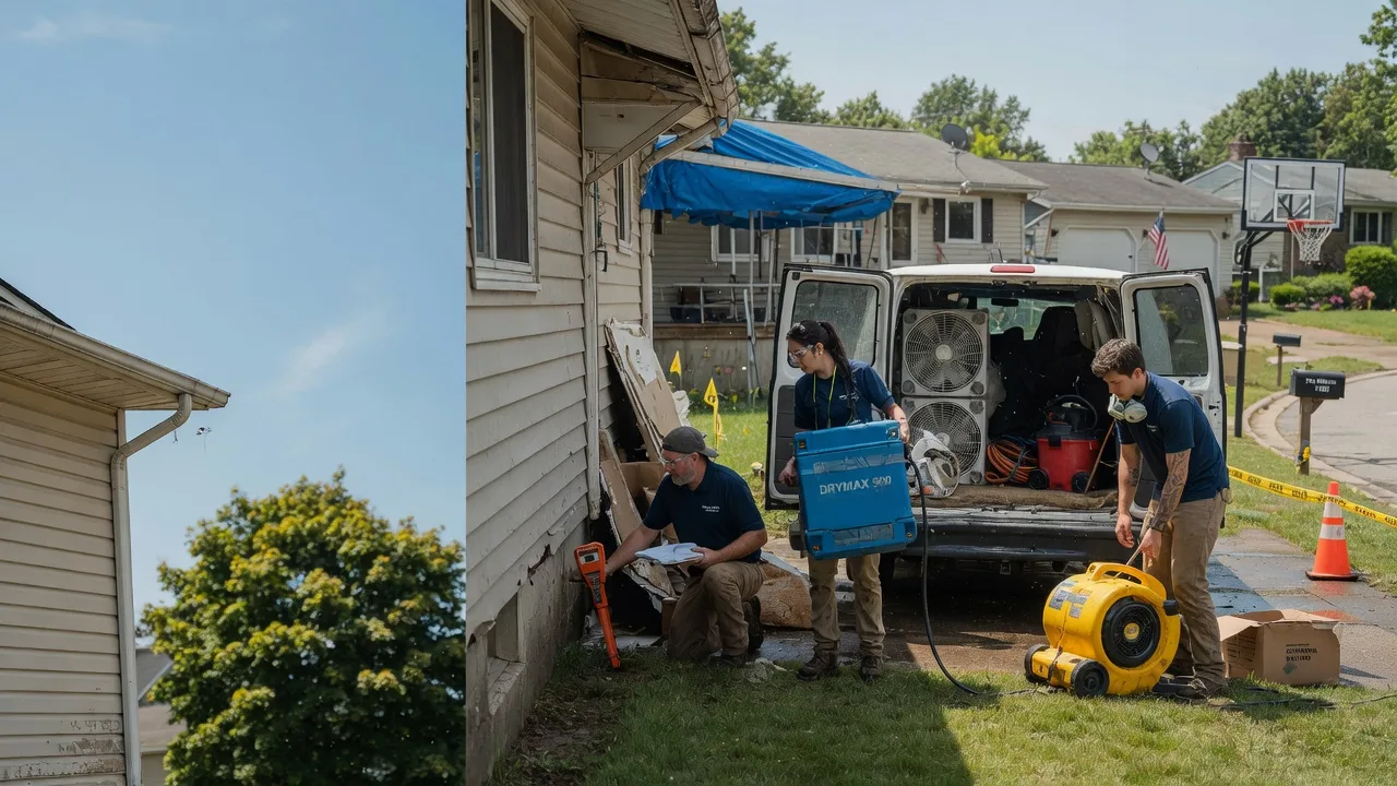 Ceiling Leak Cleanup in Kingsville, OH near me